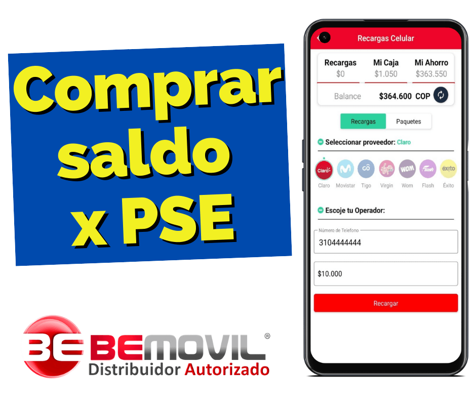 Bemovil Colombia Distribuidor Autorizado Recargas En Linea Y