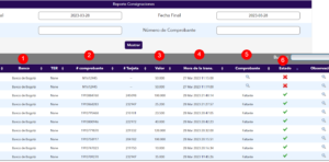 como consultar el historial de consignaciones en bemovil