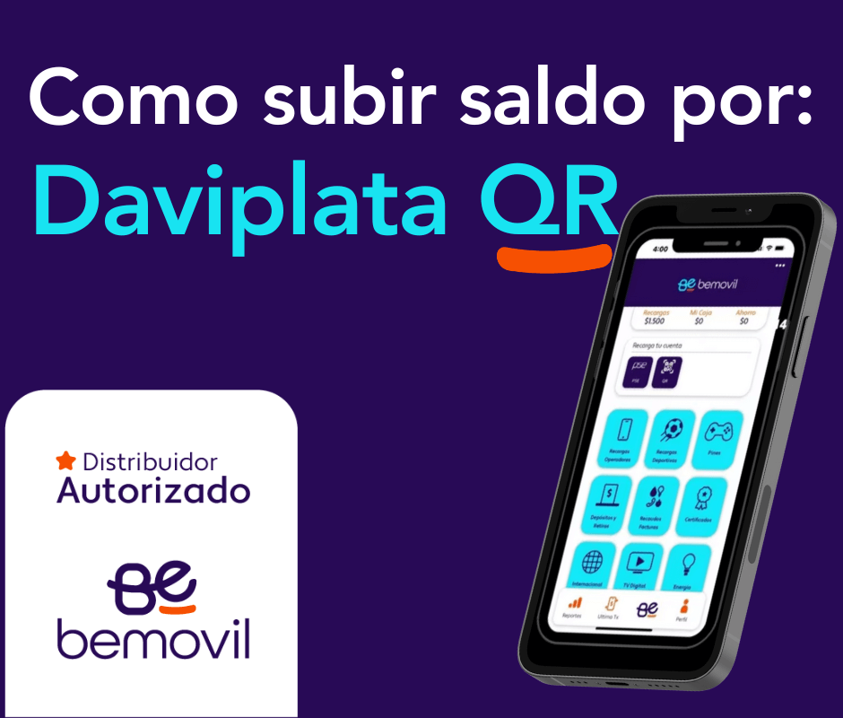 como cargar bemovil con daviplata